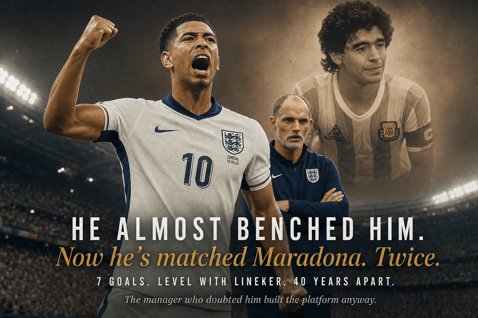 How Tuchel Made Bellingham a Beast: From Benched to Matching Maradona