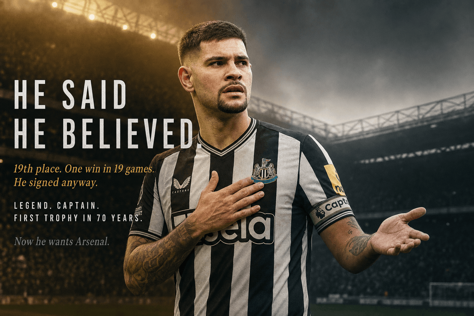 He Said He Believed Newcastle Could Win the League. Now He Wants Out.