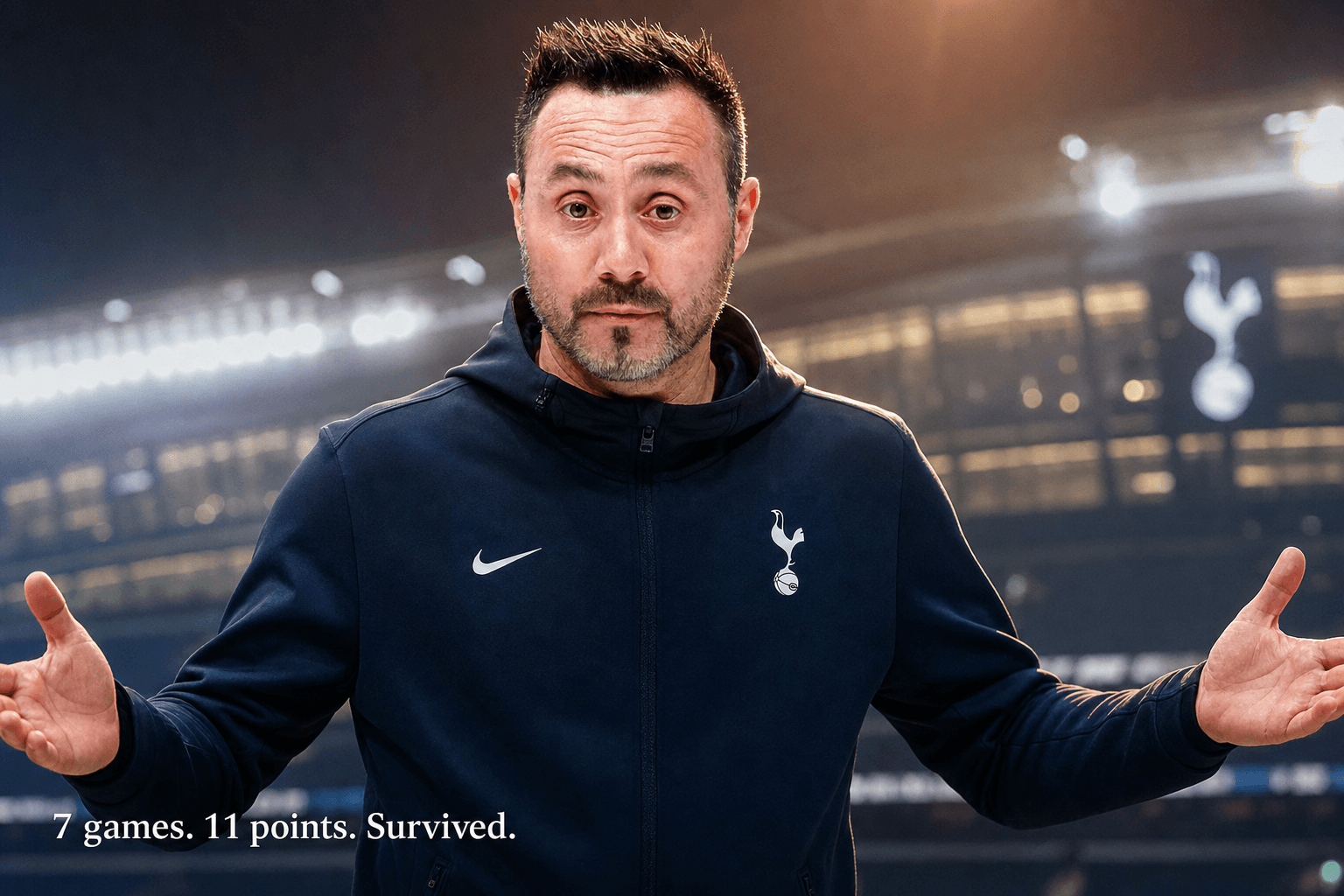 De Zerbi: Seven Games Left, Five-Year Deal, Final Day Survival