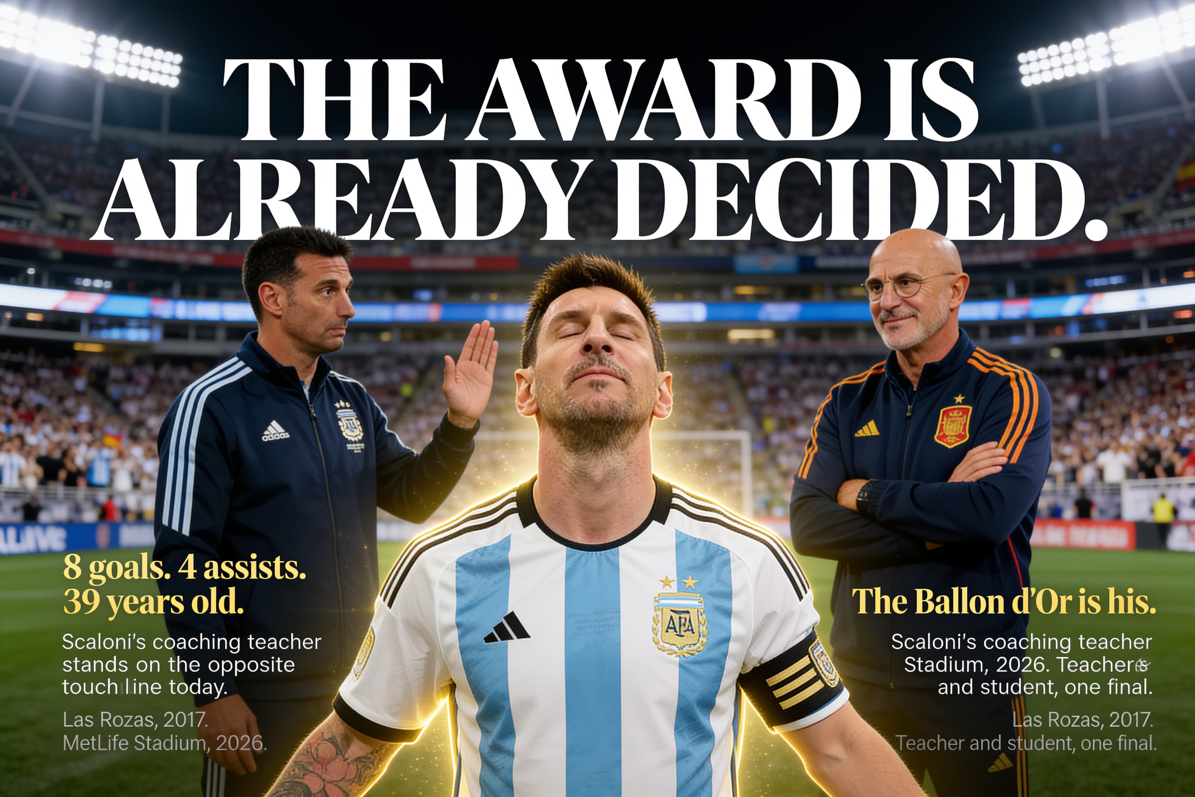 Messi's Ballon d'Or Is Already Won. The Final Is Just Confirmation.