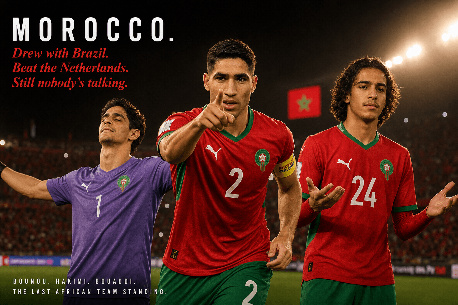 Bouaddi Outplayed Casemiro. Bounou Won Two Shootouts. Morocco.