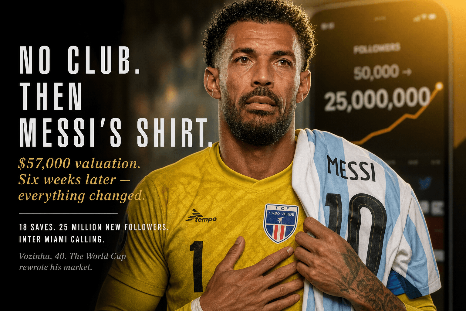 Vozinha Had No Club. Now Messi Gave Him His Shirt.
