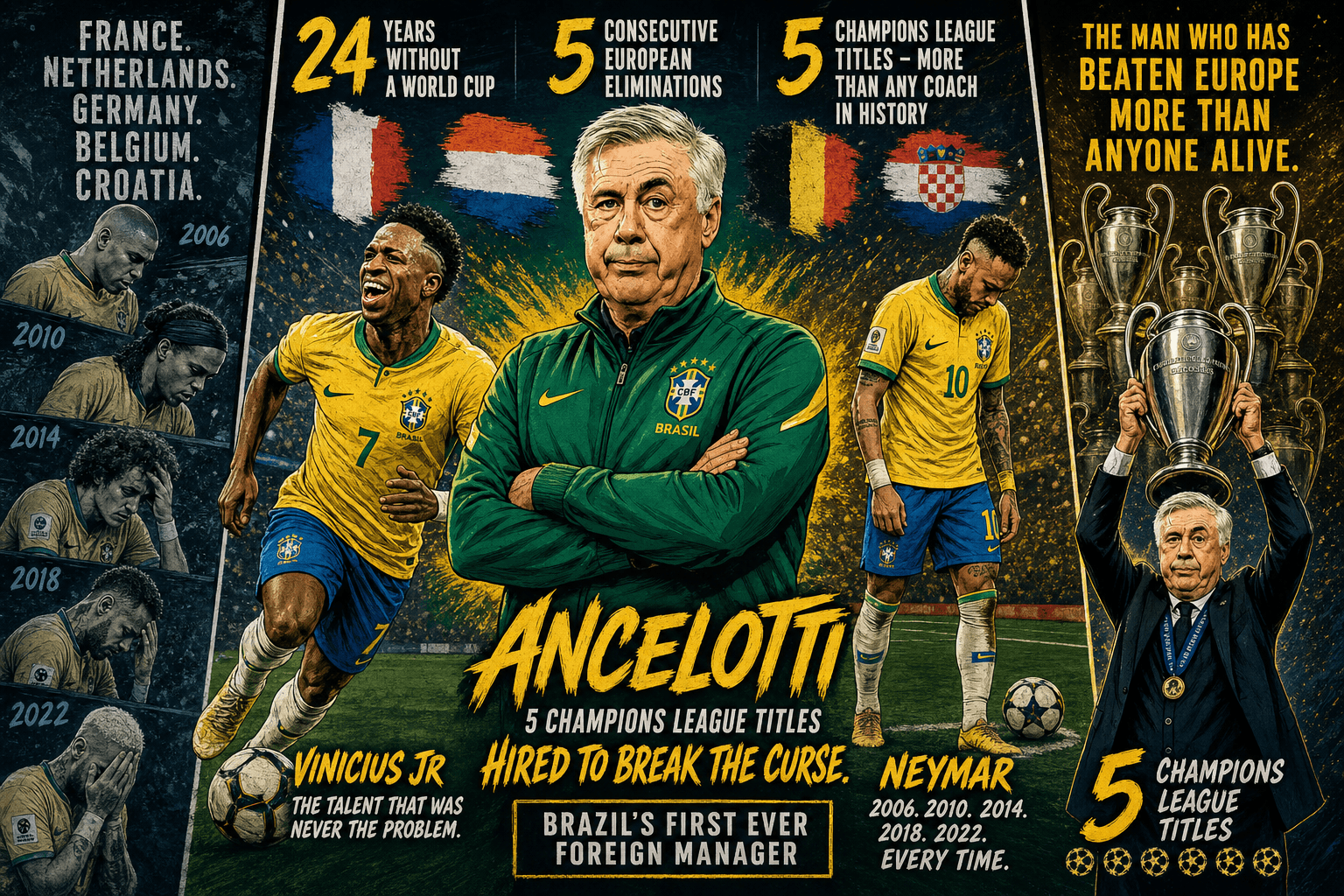 Brazil Haven't Won the World Cup in 24 Years. Europe Is Why.